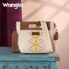 Wrangler Aztec Embroidered Crossbody Bag