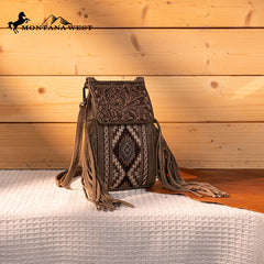Montana West Tooled Collection Phone Crossbody Bag