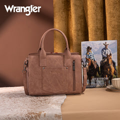 Wrangler Tooled Aztec Pattern Print Concealed Carry Tote Bag