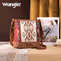 Wrangler Aztec Print Canvas Bucket Bag