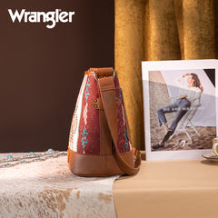 Wrangler Aztec Print Canvas Bucket Bag