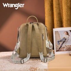 Wrangler Aztec Print Canvas Backpack
