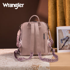 Wrangler Aztec Print Canvas Backpack