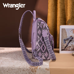 Wrangler Aztec Print Canvas Backpack