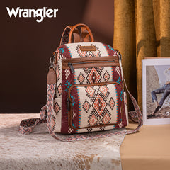 Wrangler Aztec Print Canvas Backpack