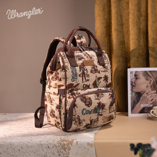 Wrangler Cowboy Print Diaper Bag