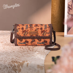 Wrangler Cowboy Print Mini Crossbody Bag