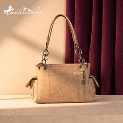 Montana West Diamond Cross Stitch Concealed Carry Satchel