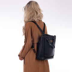 WG94G-9110 Wrangler Tote Convertible Backpack/Crossbody Bag - Black