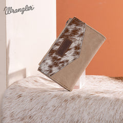 Wrangler V-Shaped Stitching Genuine Leather Wallet