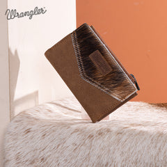Wrangler V-Shaped Stitching Genuine Leather Wallet