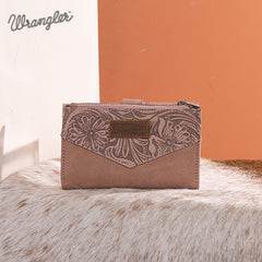 Wrangler V-Shaped Stitching Tooled Collection Wallet