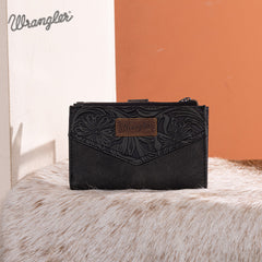 Wrangler V-Shaped Stitching Tooled Collection Wallet