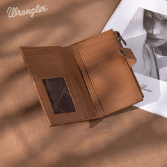 Wrangler V-Shaped Stitching Tooled Collection Wallet