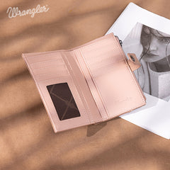 Wrangler V-Shaped Stitching Tooled Collection Wallet
