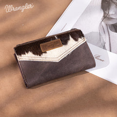 Wrangler V-Shaped Stitching Genuine Leather Wallet