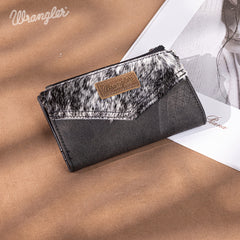 Wrangler V-Shaped Stitching Genuine Leather Wallet