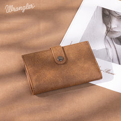 Wrangler V-Shaped Stitching Genuine Leather Wallet