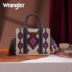 Wrangler Aztec Pattern Dual Sided Print Tote