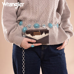 Wrangler V-Shaped Stitching Genuine Leather Wallet