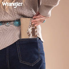 Wrangler V-Shaped Stitching Genuine Leather Wallet