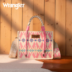 Wrangler Southwestern Print Rope Tote Bag