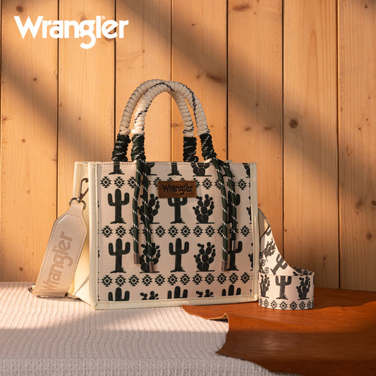 Wrangler Southwestern Print Rope Tote Bag