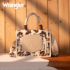 Wrangler Southwestern Print Rope Tote Bag