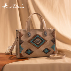 Montana West Aztec Collection Tote/Crossbody Set