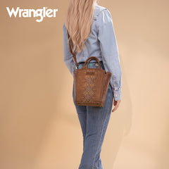 Wrangler Aztec Embroidered Floral Embossed Tote/Crossbody