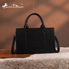 Montana West Floral Tooled Tote Bag