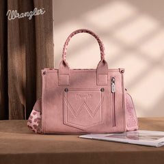 Wrangler Leopard Print Concealed Carry Tote Bag