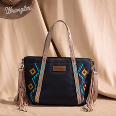 Wrangler Aztec Embroidered Tote Bag