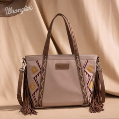Wrangler Aztec Embroidered Tote Bag