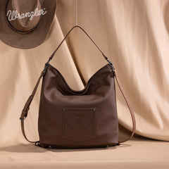 Wrangler Aztec Embroidered Fringe Shoulder Bag