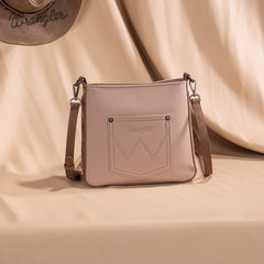 Wrangler Aztec Embroidered Fringe Crossbody