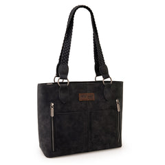 Wrangler Braided Detail Multi Pockets Concealed Carry Tote