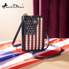 Montana West Western American Pride Phone Case Crossbody Wallet