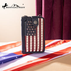 Montana West Western American Pride Phone Case Crossbody Wallet