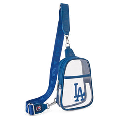 MLB-LA30-001BL MLB Los Angeles Dodgers Clear Mini Sling Stadium Bag