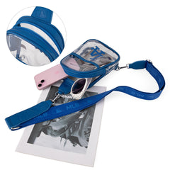 MLB-LA30-001BL MLB Los Angeles Dodgers Clear Mini Sling Stadium Bag