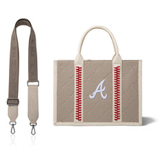 MLB Atlanta Braves Team Whipstitch Tote/Crossbody-Camel