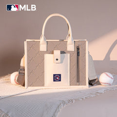 MLB Atlanta Braves Team Whipstitch Tote/Crossbody-Camel