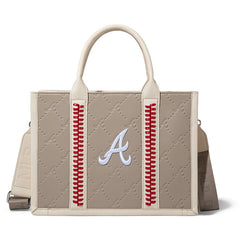 MLB Atlanta Braves Team Whipstitch Tote/Crossbody-Camel