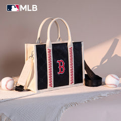 MLB Boston Red Sox Team Whipstitch Tote/Crossbody-Black
