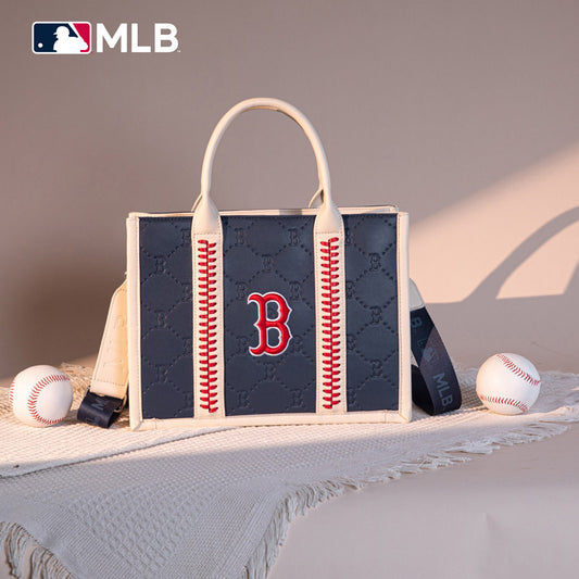 MLB Boston Red Sox Team Whipstitch Tote/Crossbody-Blue