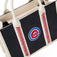 MLB Chicago Cubs Team Whipstitch Tote/Crossbody-Black