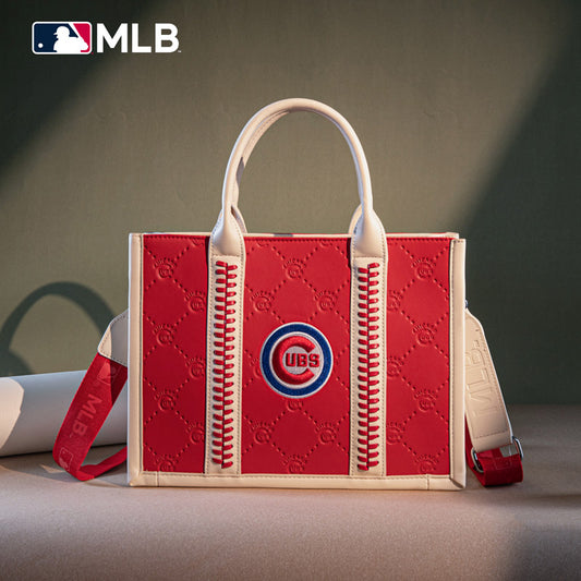 MLB Chicago Cubs Team Whipstitch Tote/Crossbody-Red