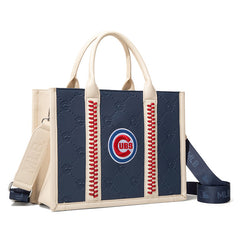 MLB Chicago Cubs Team Whipstitch Tote/Crossbody-Blue