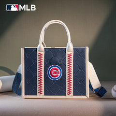 MLB Chicago Cubs Team Whipstitch Tote/Crossbody-Blue